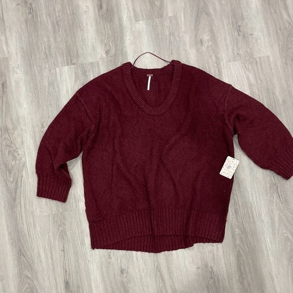 Free People Purple Knit Oversized Sweater - Picture 4 of 8